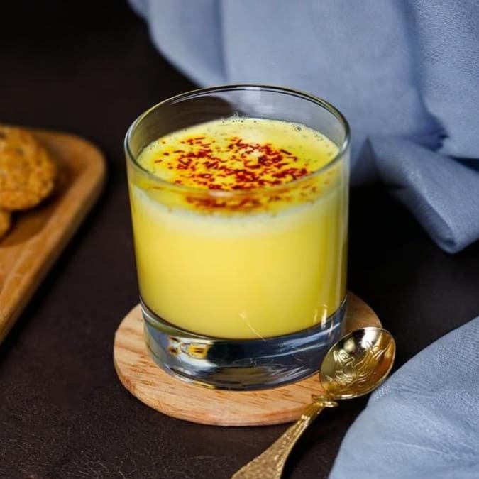 شای حلیب بزعفران